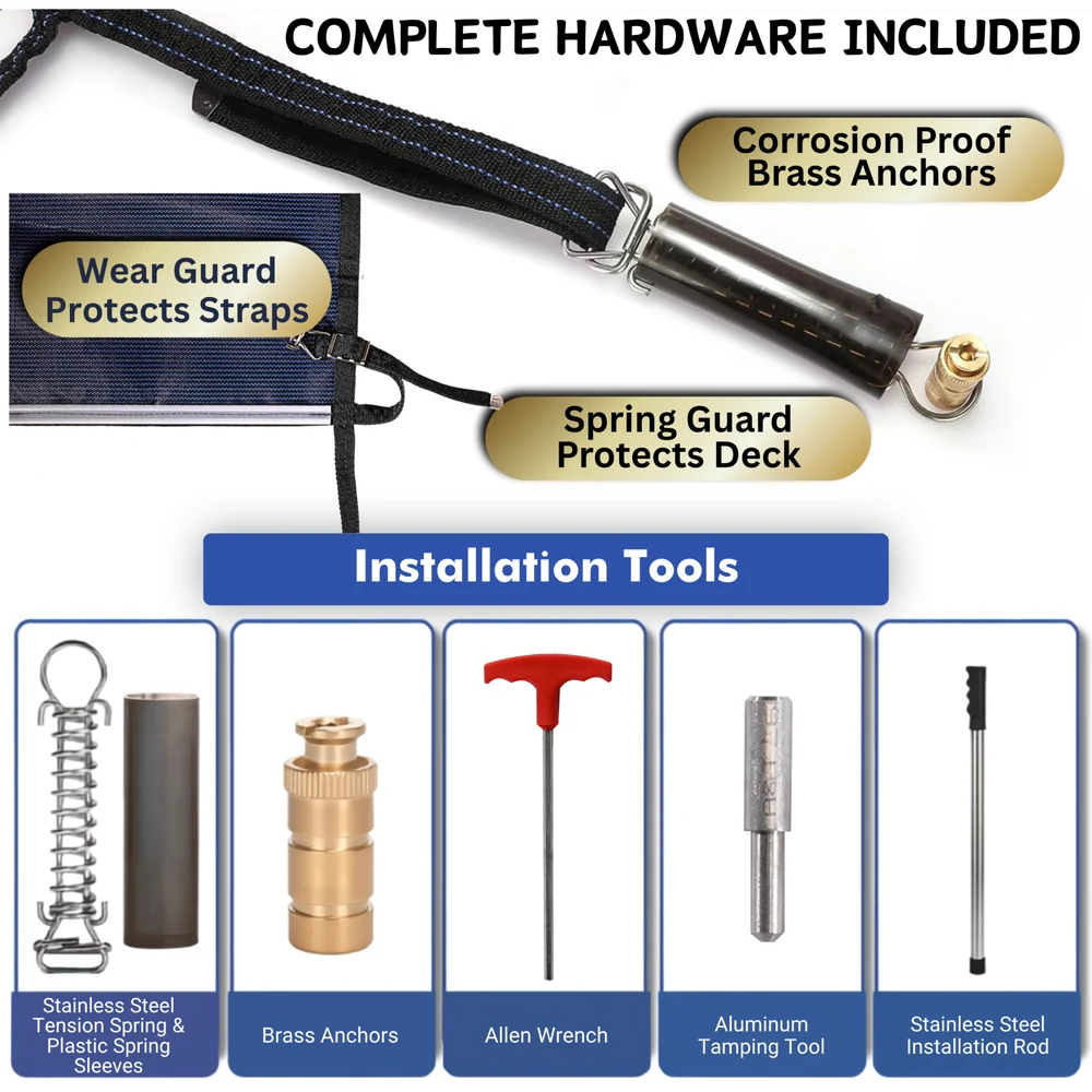 Hardware Included With Gorilla Safety Pool Covers