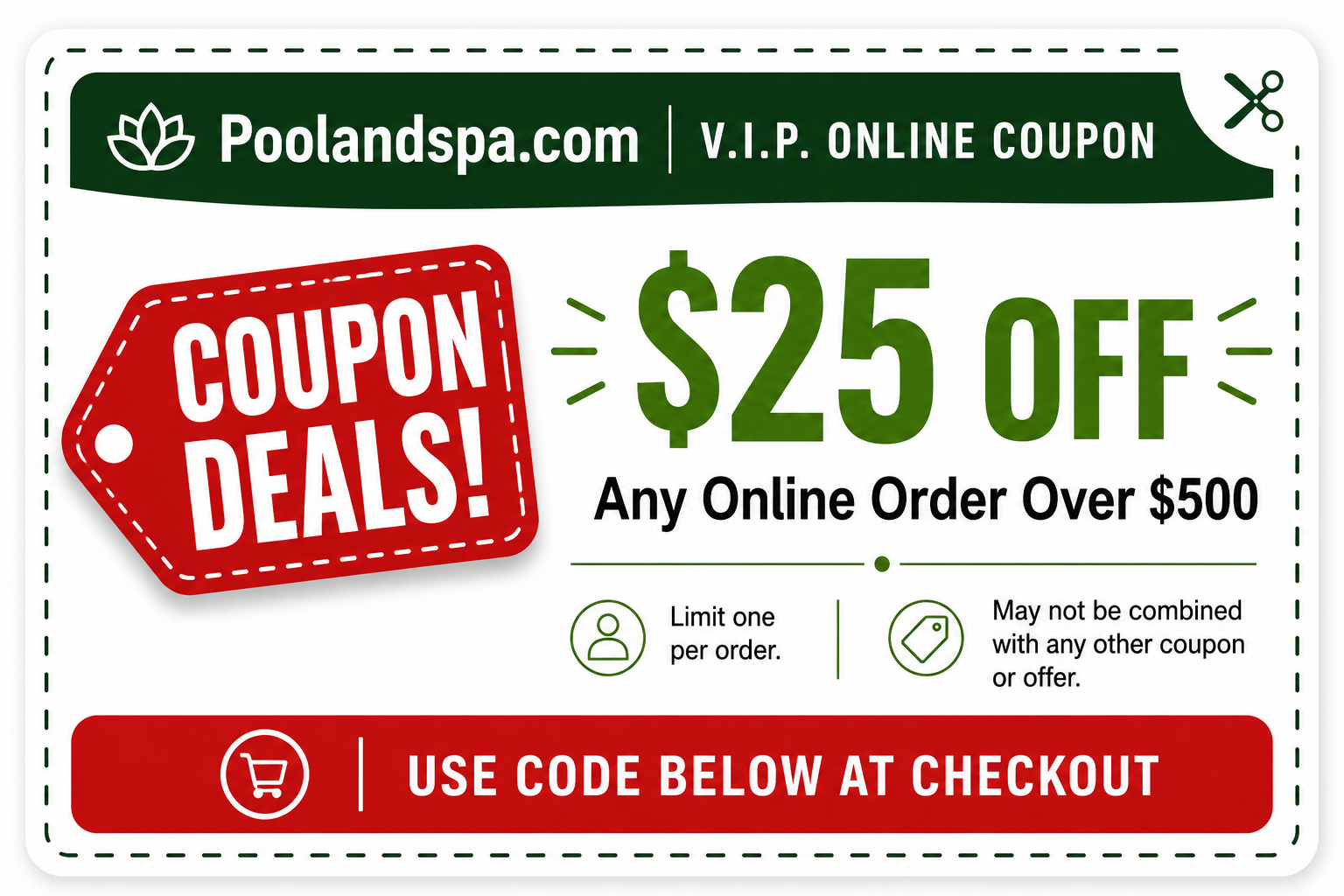 $25.00 Off Orders Over $500 $25.00 Off Orders Over $500