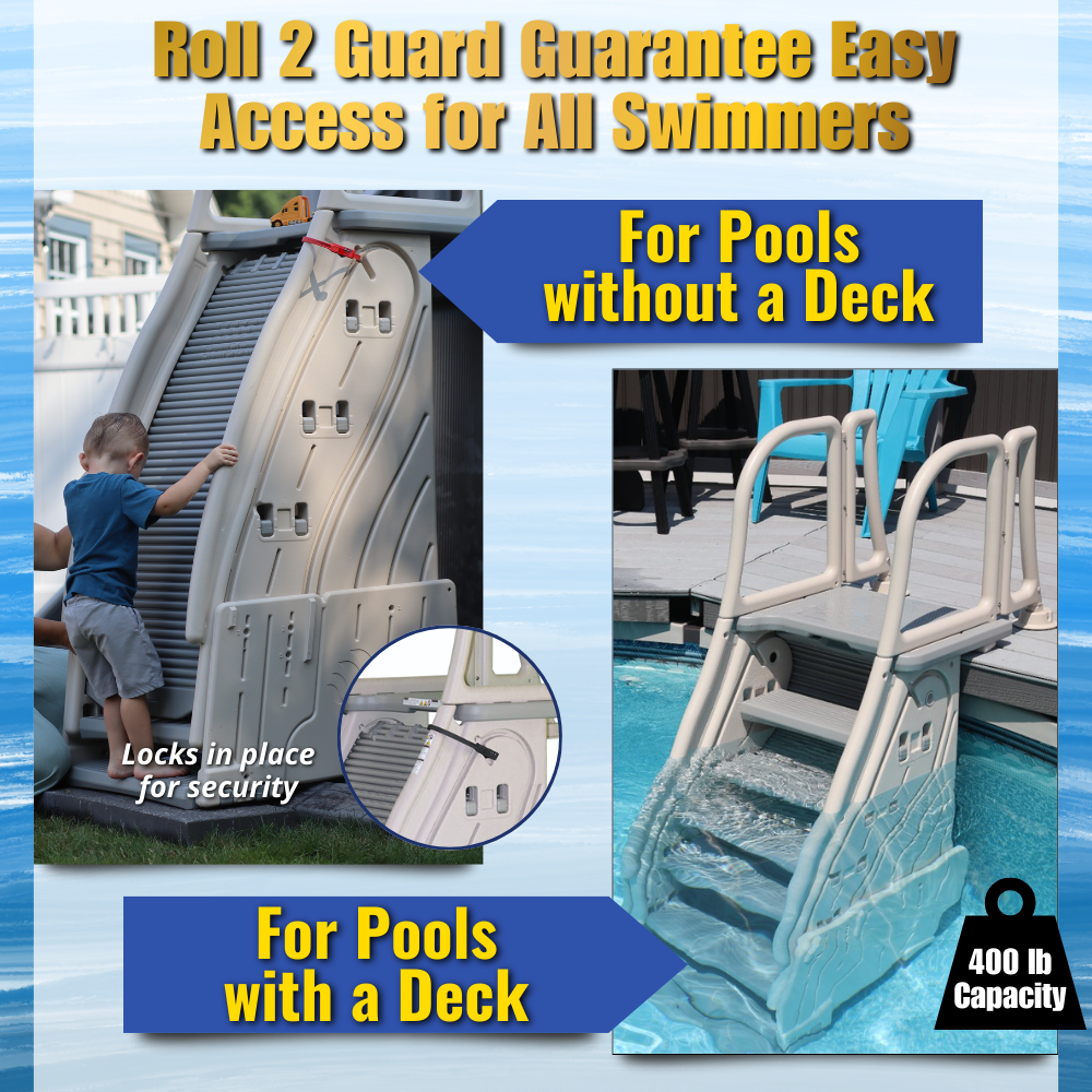 Roll 2 Guard Above Ground Pool Entry System