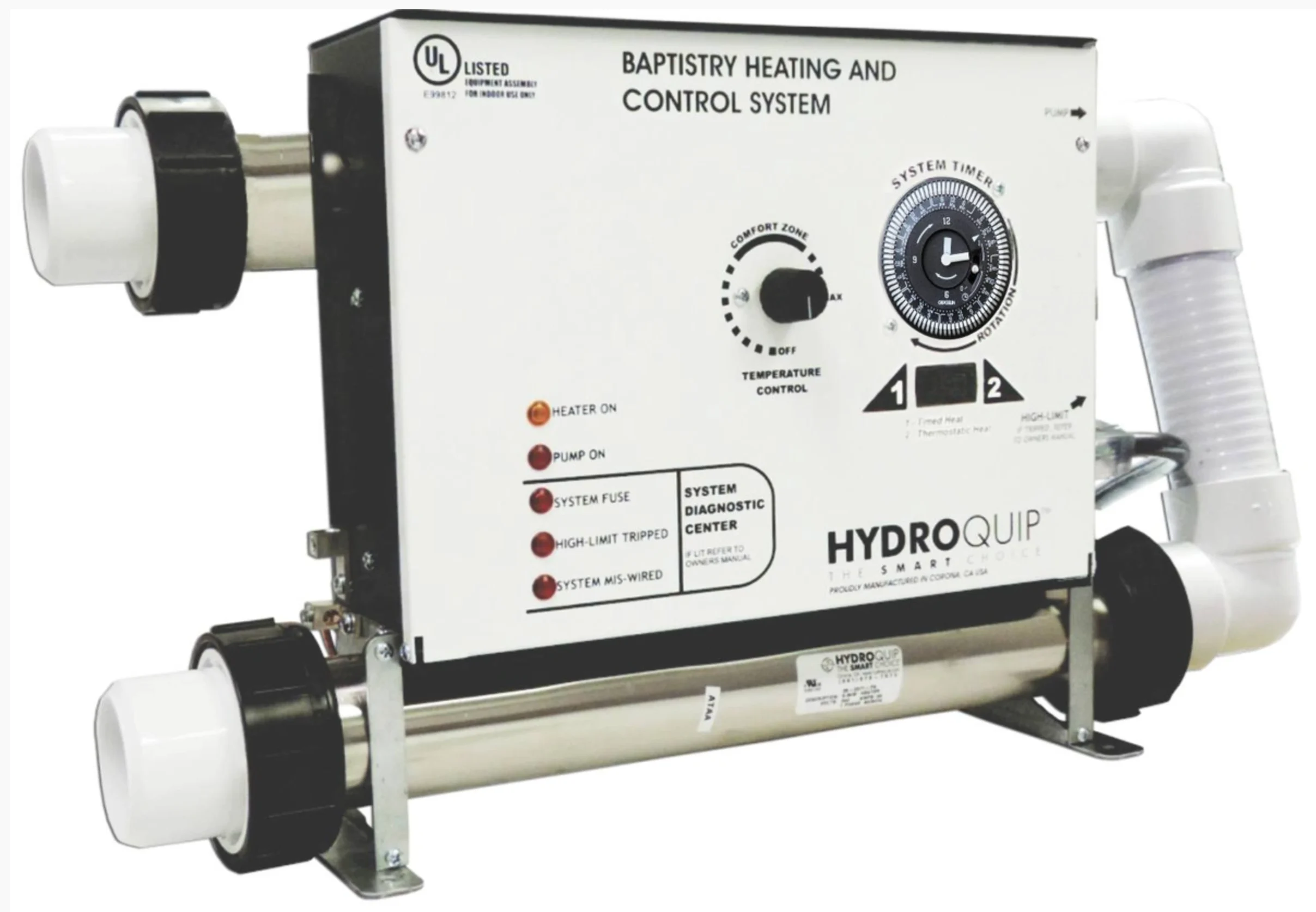 HydroQuip BCS6005T-U 11kW baptismal control system with timer