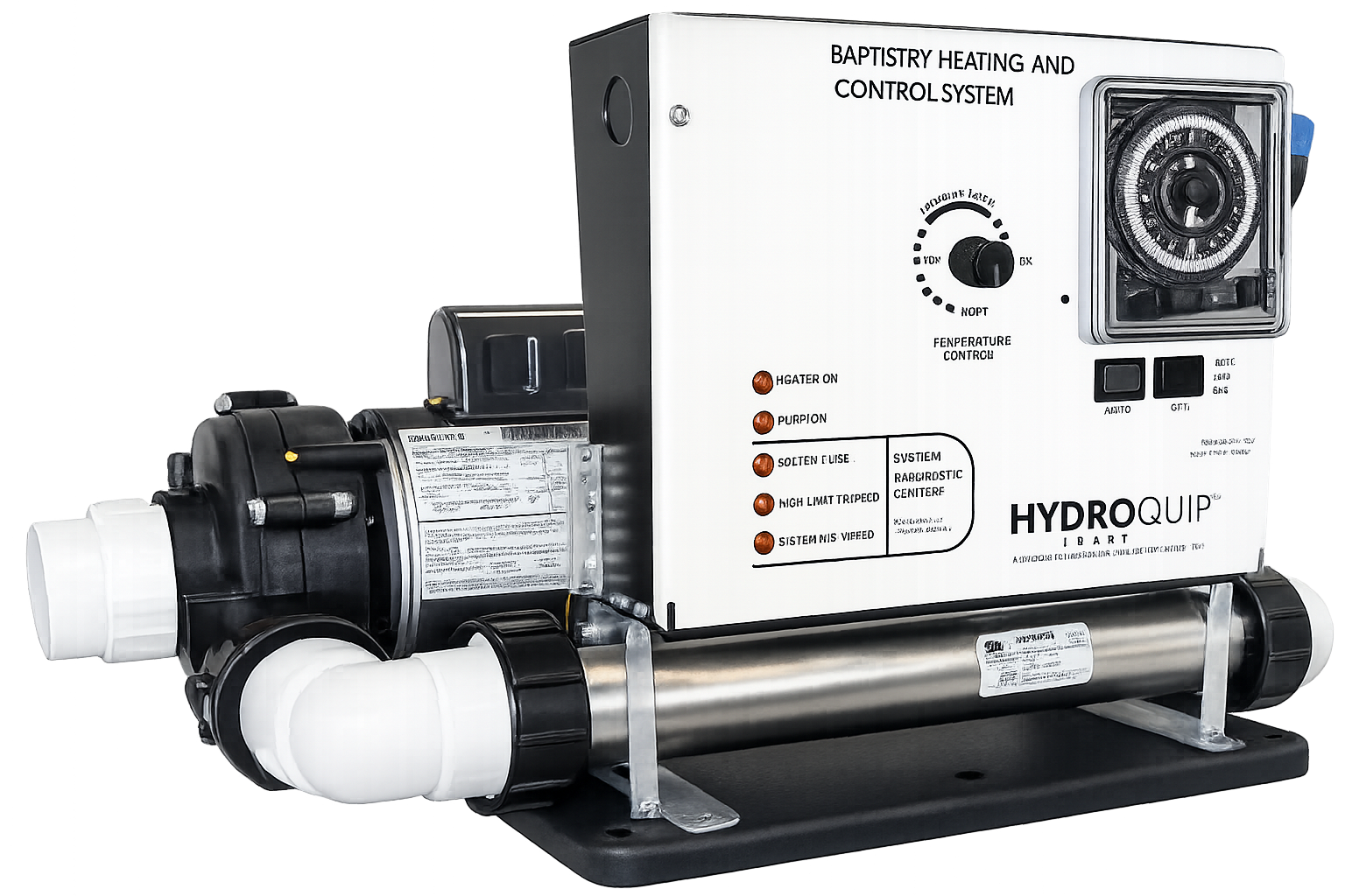 HydroQuip BES6000T and BES6005T Baptismal Equipment System With Timer