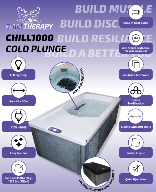 Chill1000 cold plunge built in features Chill1000 cold plunge built in features
