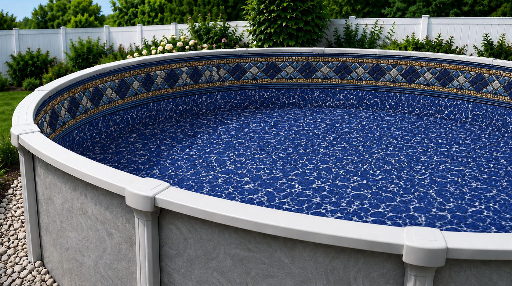 Crystal Diamond Pool Liner Installed Crystal Diamond Pool Liner Installed