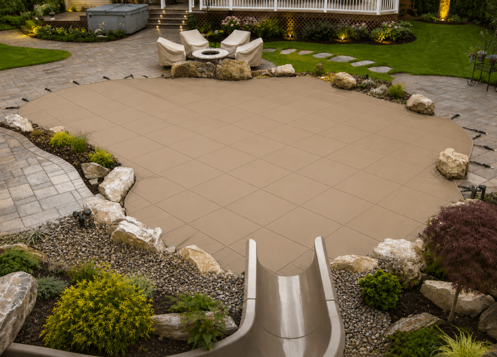 Custom shaped LOOP-LOC pool cover