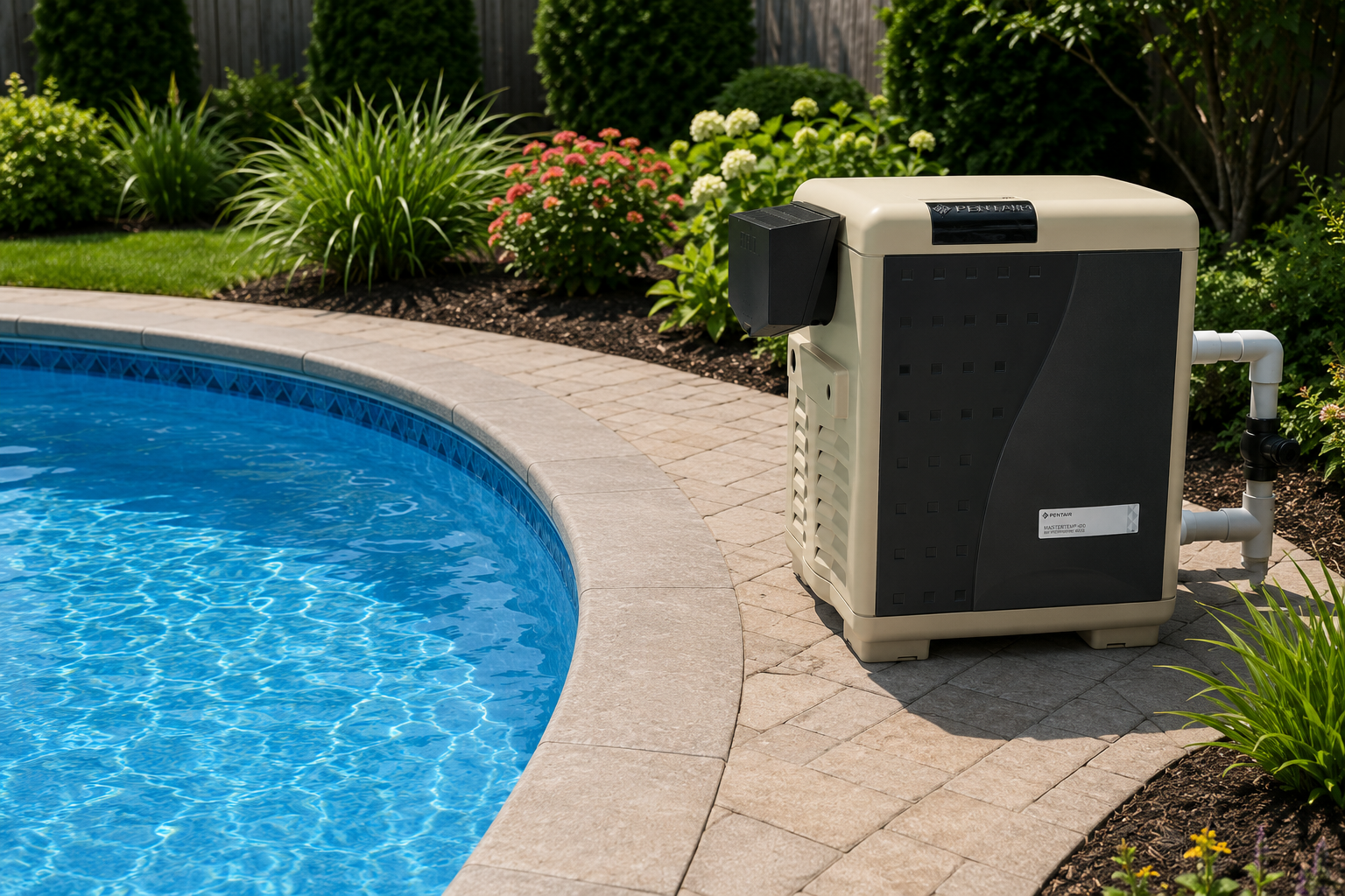 Pentair MasterTemp heater by pool