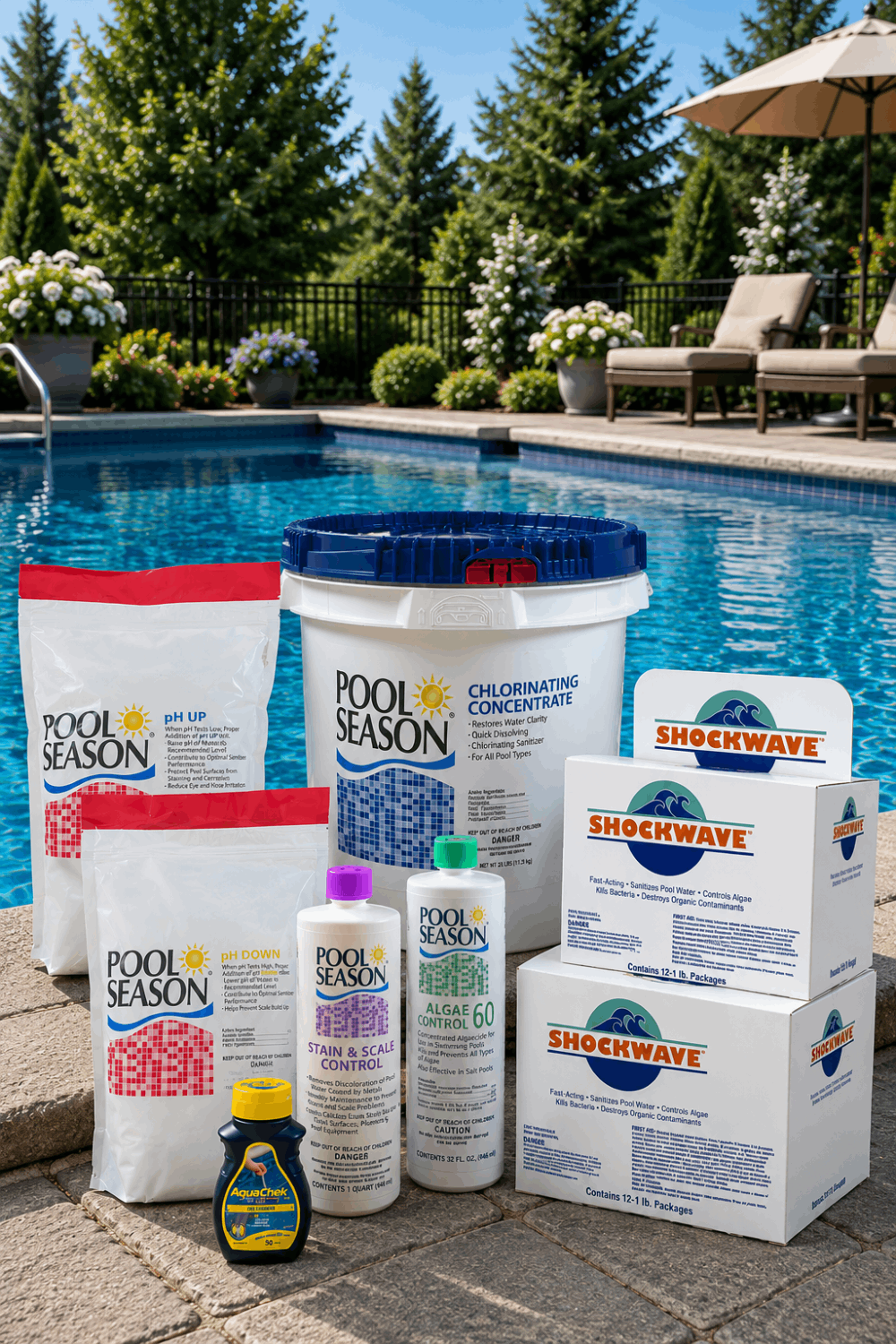 Large Pool Season Chemical Kit