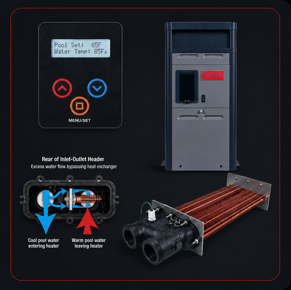 Raypak 156A closer look features